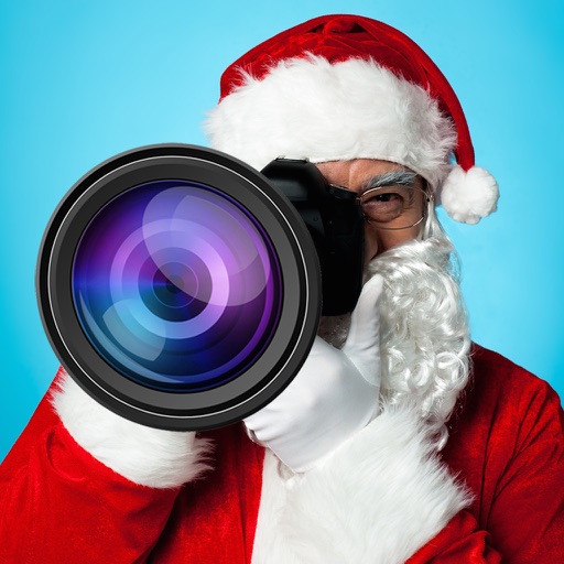 Merry Christmas Face Photo Booth Free Camera Fx - turn yourself into Santa Claus & Xmas Elf icon