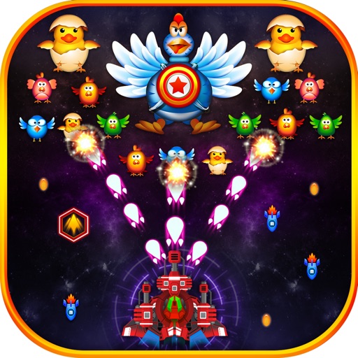 Chicken Shooter - Galaxy Invaders 2017 HD Icon