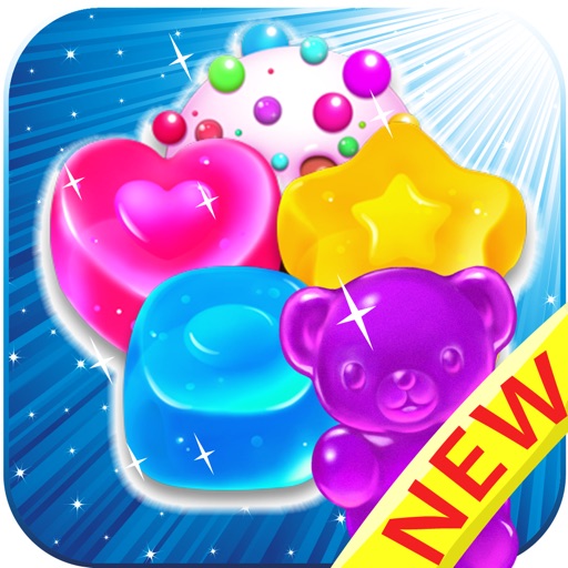 Candy Jelly Bears - For match 3 sweet bear puzzle icon