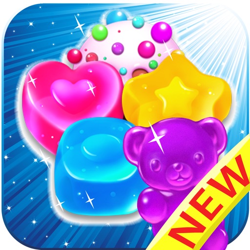 Candy Jelly Bears - For match 3 sweet bear puzzle Icon