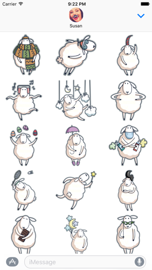 Baa the Sheep – Farm Animal Stickers for iMessage(圖2)-速報App
