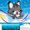 Icy Cat On Ropes - Free Icy Ropes Swing Games