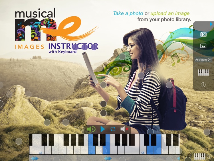 MusicalMe Images Instructor with Keyboard