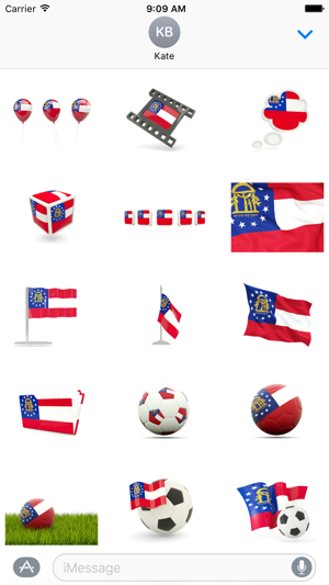 Georgia Flag Stickers(圖1)-速報App