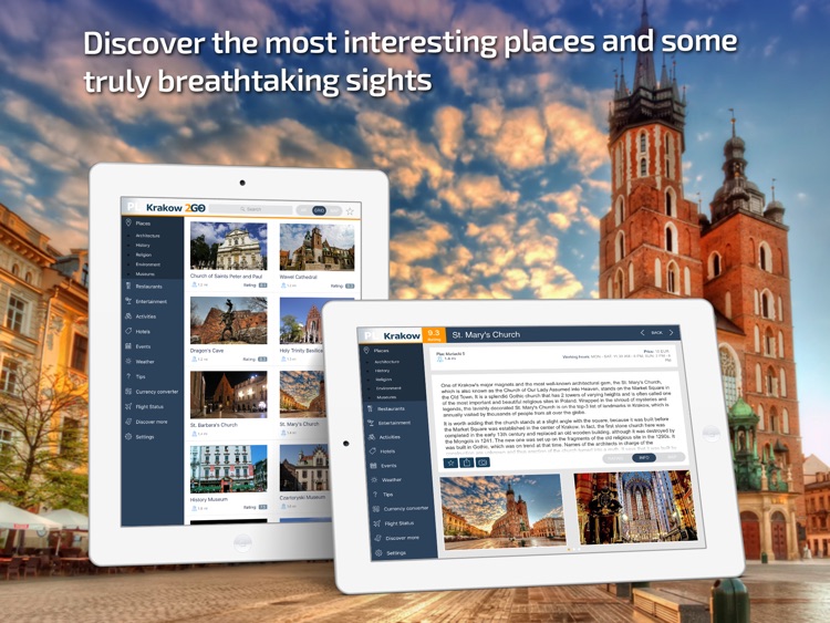 Krakow Travel Guide & offline city map