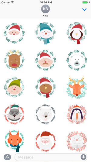 Funny face Christmas characters - Fx Sticker(圖2)-速報App