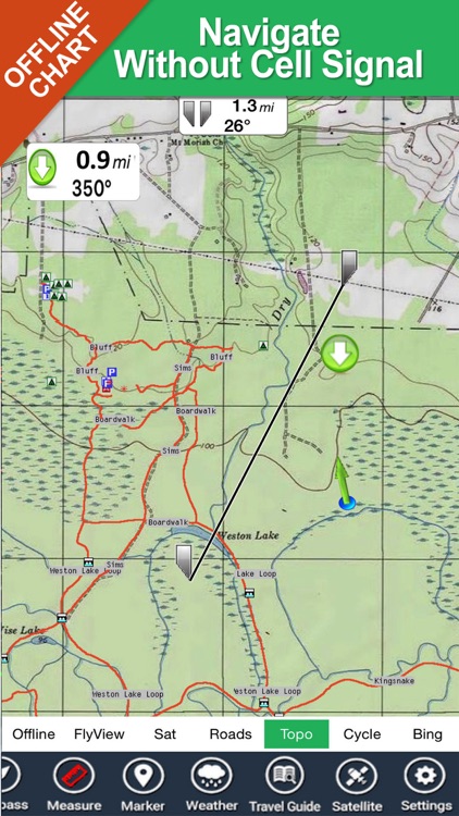 Badlands National Park - GPS Map Navigator