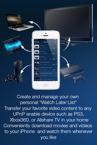 MCPlayer Pro wireless UPnP video player for iPhone, stream movies on HD TV screenshot 3