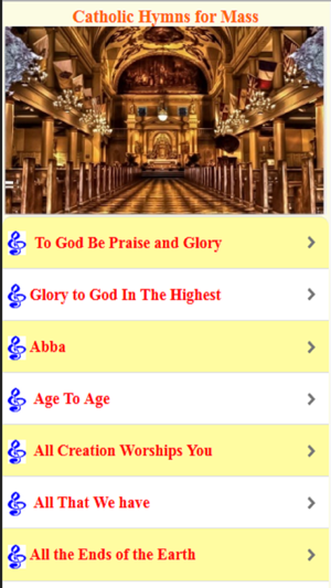 Catholic Hymns for Mass