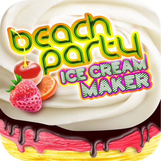 Beach Party Icecream Maker Summer Fiesta Icon