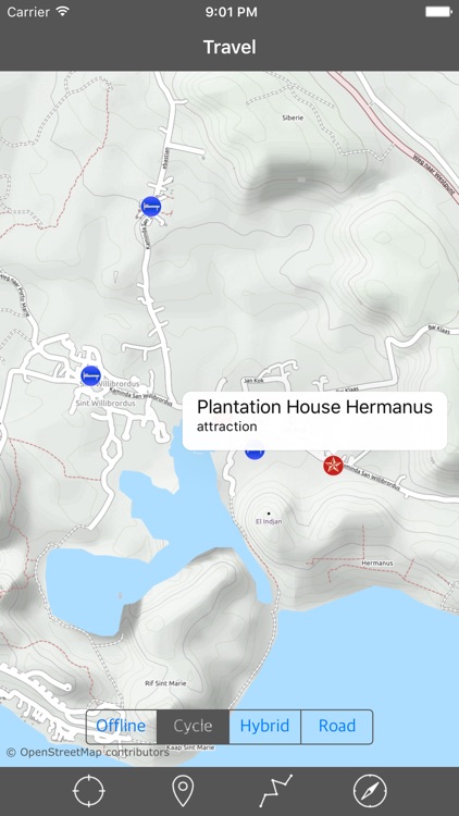 CURACAO – GPS Travel Map Offline Navigator