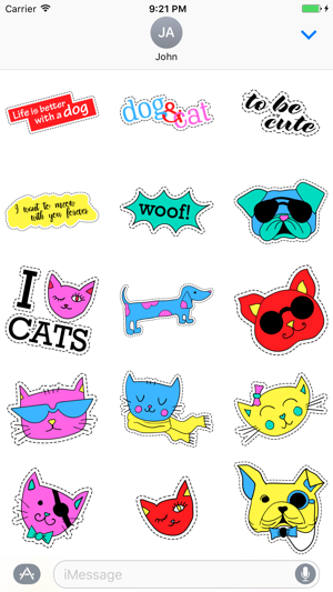 Cats and dogs Stickers(圖2)-速報App