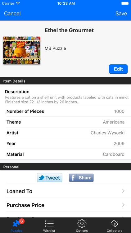 Puzzle Collector