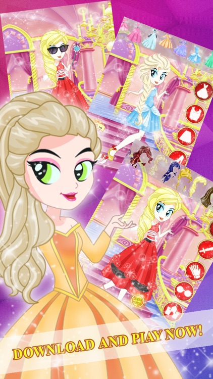 Princess Fairy Tale Dress Up Fashion Designer Pop Games Free for Girls