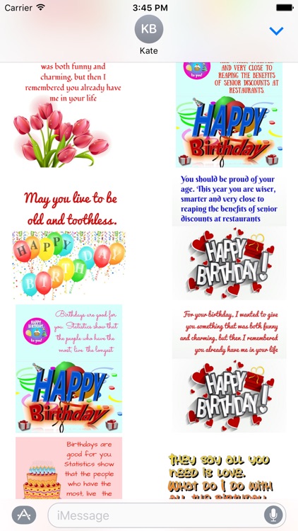 Birthday funny stickers for iMessage