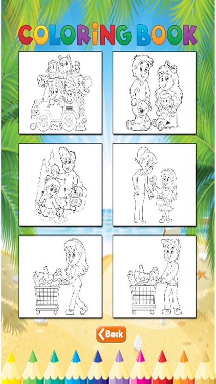 Family Coloring Book - Activities for Kids screenshot-4