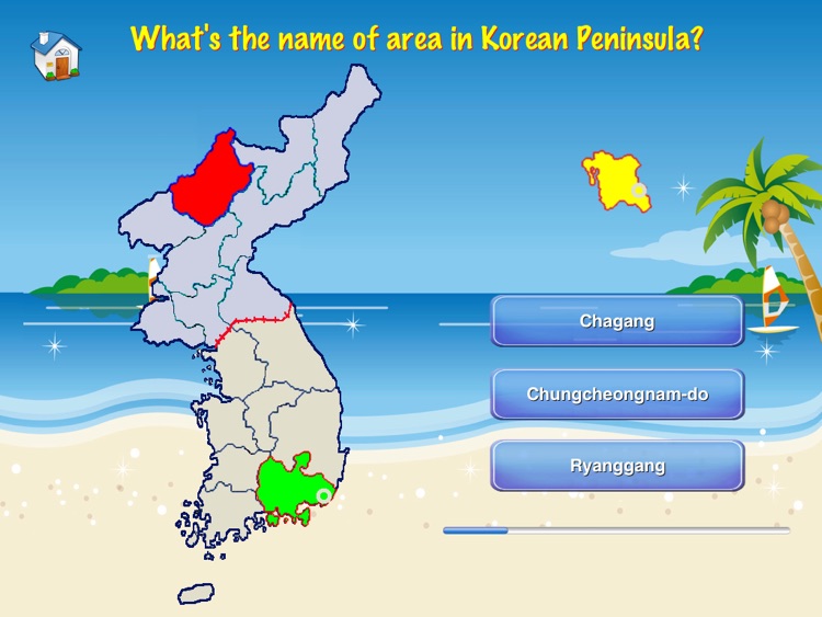 Korean Peninsula puzzle map screenshot-3