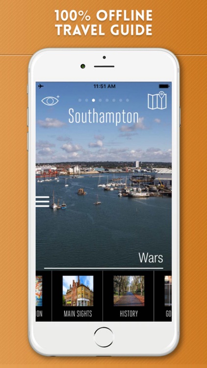 Southampton Travel Guide and Offline Street Map