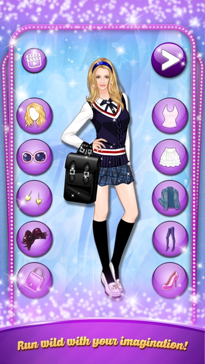 School Girl Uniform - Dressing game for girls