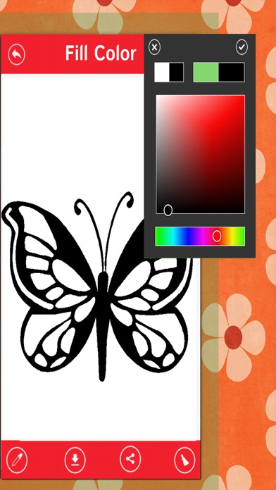 How to cancel & delete Butterfly Color Book-Beautiful Butterfly Canvas from iphone & ipad 2