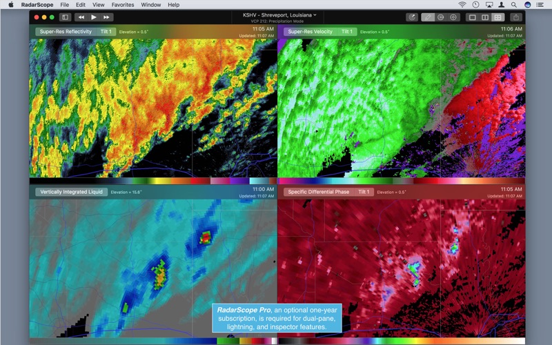 RadarScope 4 Screenshots