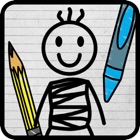 Stick-Man Doodle Danger Draw-ing Kid Jump-ing game