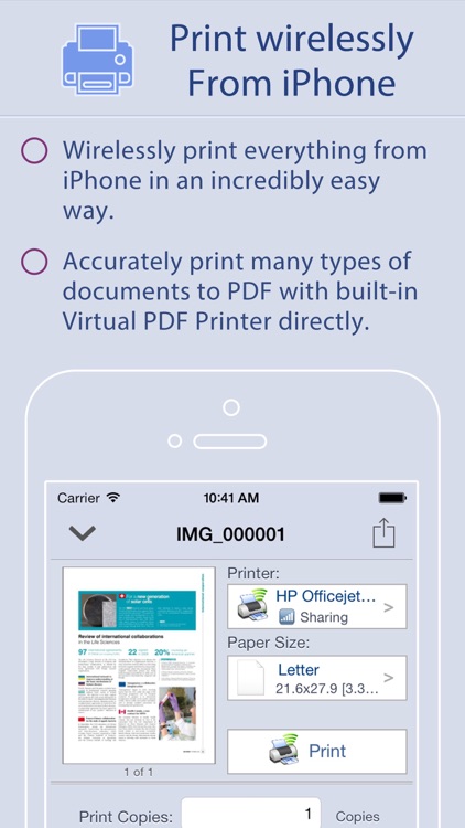 Quick Print for iPhone
