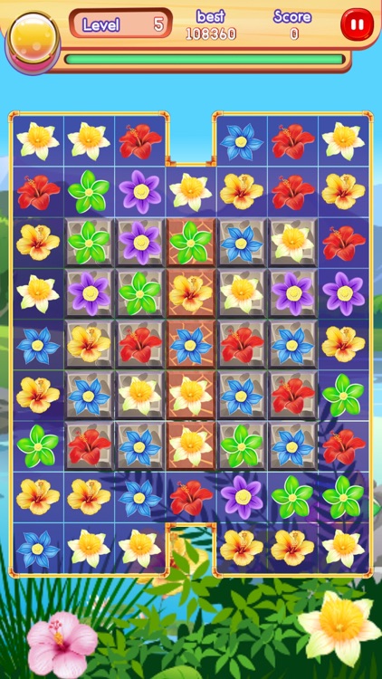 Flower Match: Blossom pop mania matching puzzle