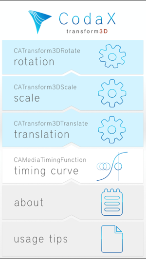 CodaX transform 3D for Xcode