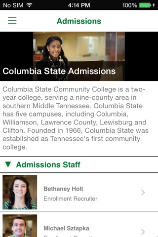 Columbia State Comm College screenshot 2