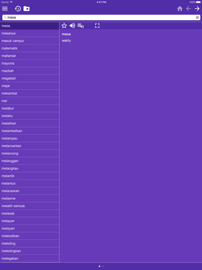 Indonesian Malay dictionary