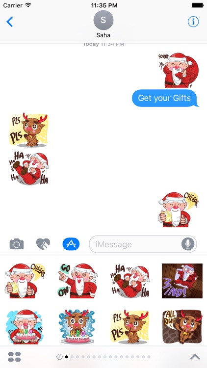 Merry ChristMas & Happy New Year Stickers