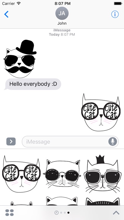 Cat Emotion Cute Sticker Pack 01 screenshot-3