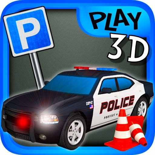 3D Downtown Parking Police muscle Cars Racing towtrucks ambulance Free Driving game icon