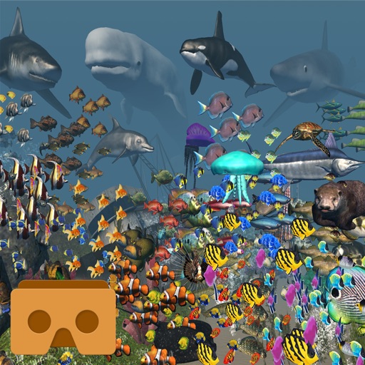 VR Underwater World 3D Icon