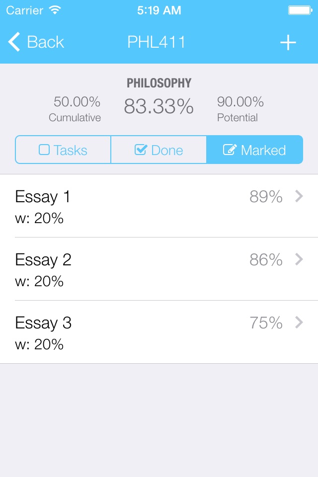 Grades - Grade Tracker and Student Task Manager screenshot 2