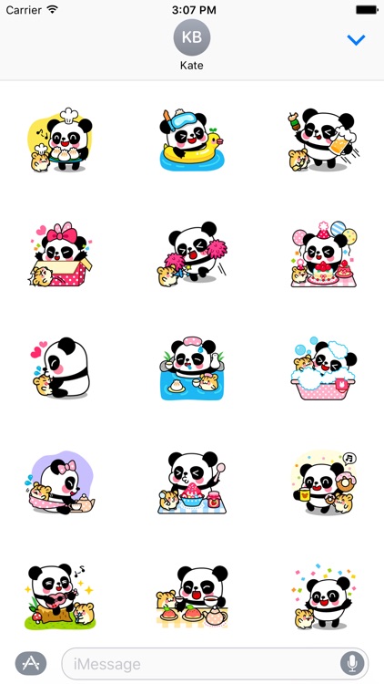 Pandi Loves Hami Stickers