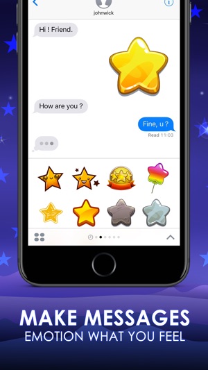 Stars Emoji Stickers Keyboard Sky Themes ChatStick(圖2)-速報App