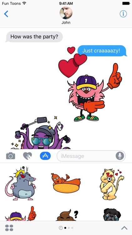 Fun Toons stickers: Mega fun for your daily chats!