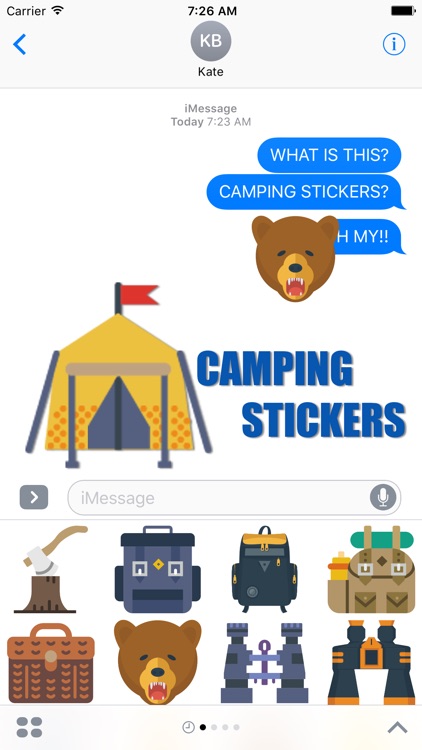 The Camping Stickers