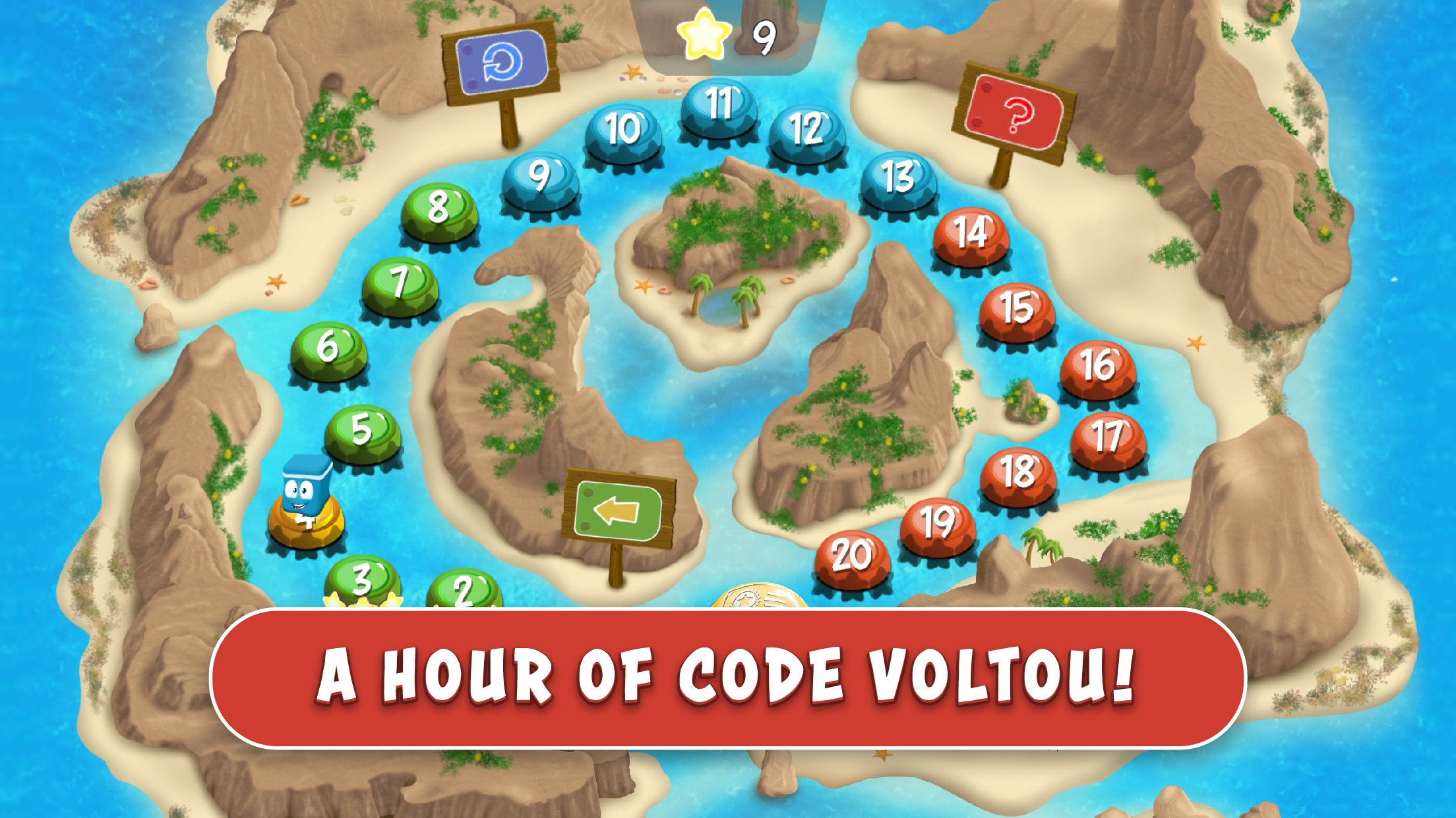 Screenshot do app Box Island - Premiada Aventura da Programação
