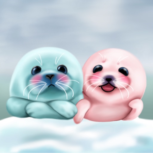 Bubble & Mint Seal Stickers for Text Messages icon