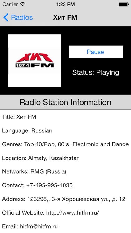 Kazakhstan Radio Live Player (Astana / Kazakh / Russian / Қазақстан Qazaqstan / Казахстан / радио) screenshot-3