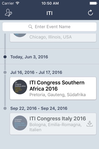 ITI Congresses screenshot 2
