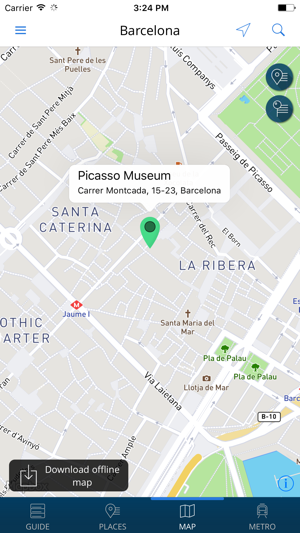 Barcelona Travel Guide with Offline Street Map(圖4)-速報App