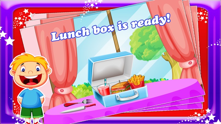 School Lunch Box Sandwich Maker Kids Cooking Game screenshot-3