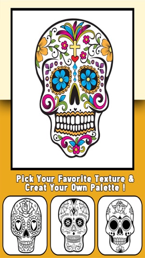 Sugar Skull Mandala - Day of the Dead Color Pages(圖3)-速報App