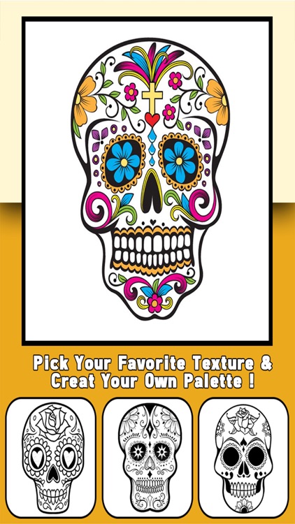 Sugar Skull Mandala - Day of the Dead Color Pages