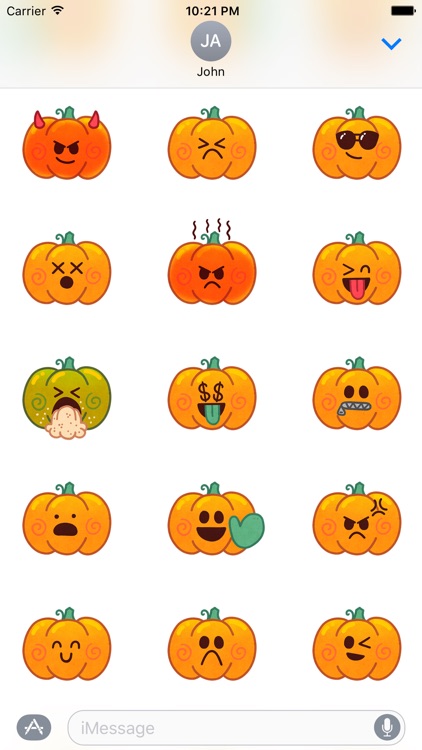 Jack-o-Moji Stickers by Mojimade