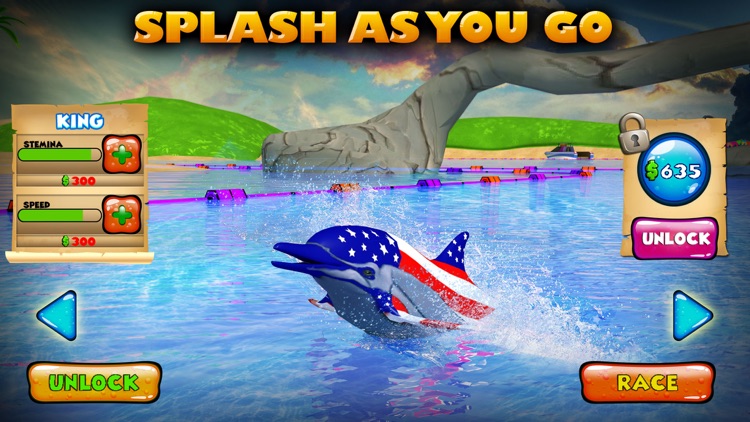 Dolphin Racing 3D screenshot-3